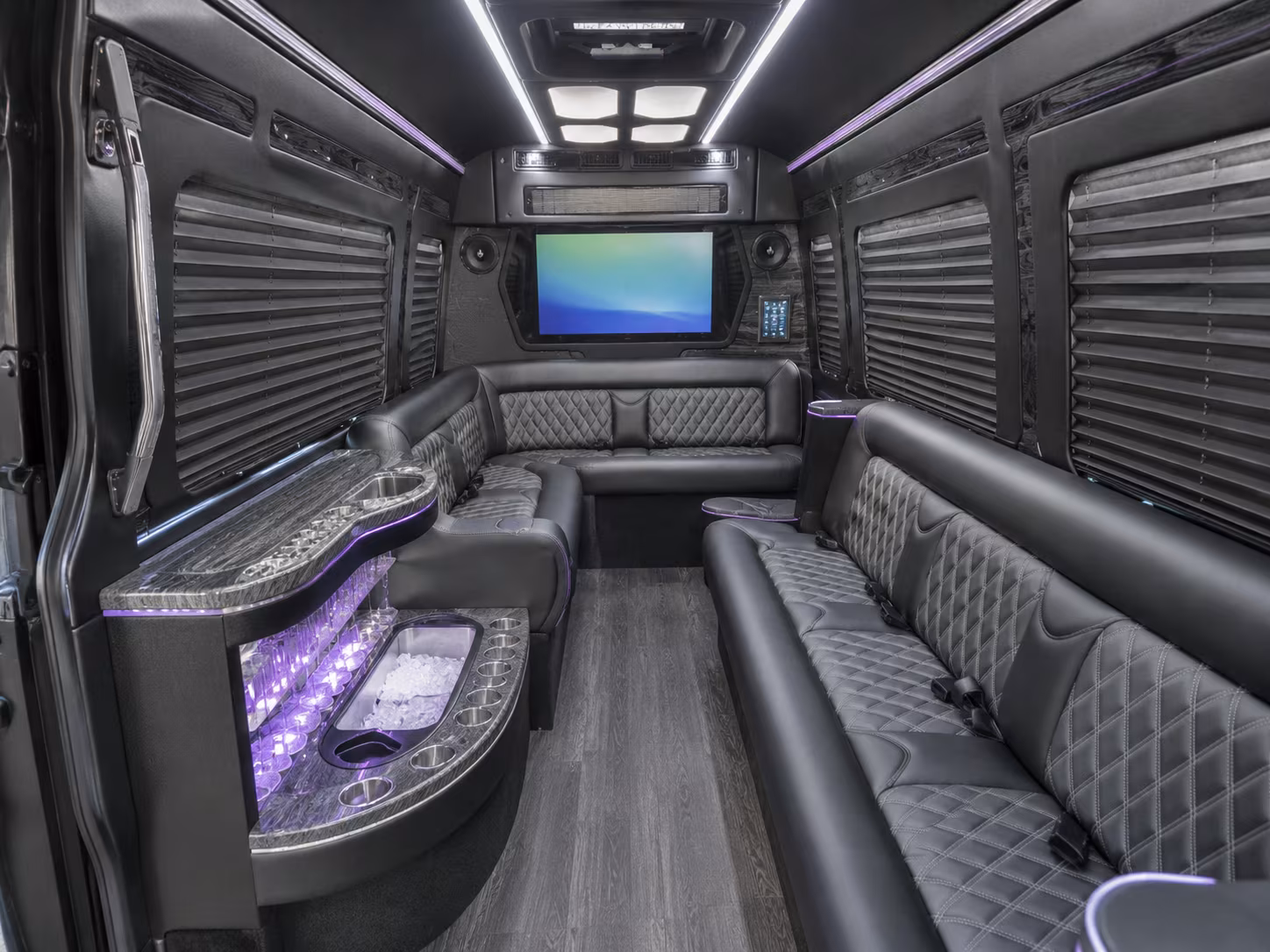 gloucester 30 passenger party bus interior