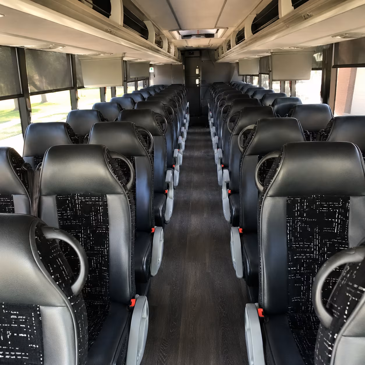 gloucester charter bus rental interior